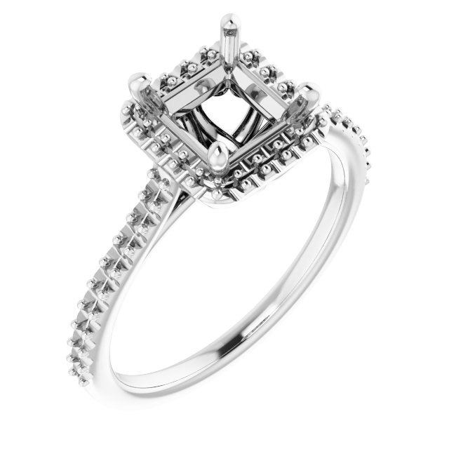 Halo-Style Engagement Ring