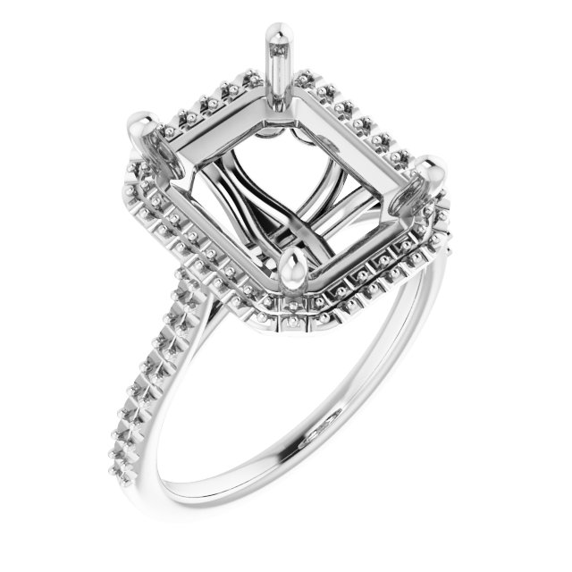 Halo-Style Engagement Ring