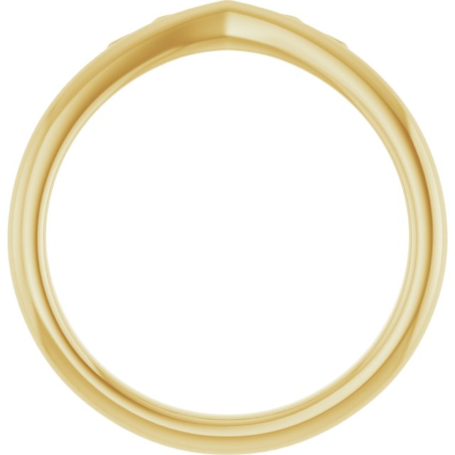 14K Yellow Marquise-Shaped Crown Ring  