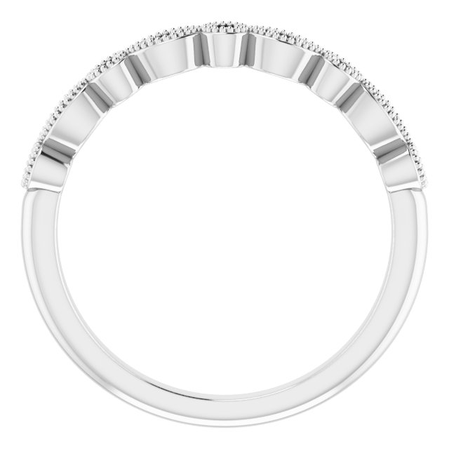 Band Mounting for 9x7 mm Emerald Ring view 2
