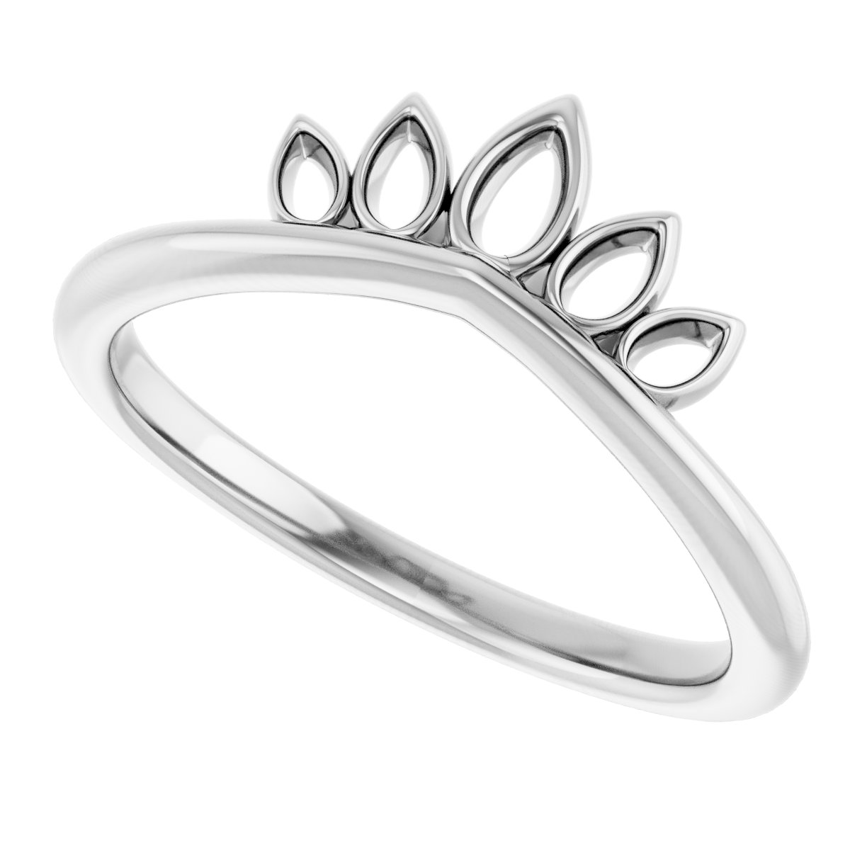 Sterling Silver Crown Ring  