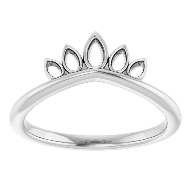 Sterling Silver Crown Ring  