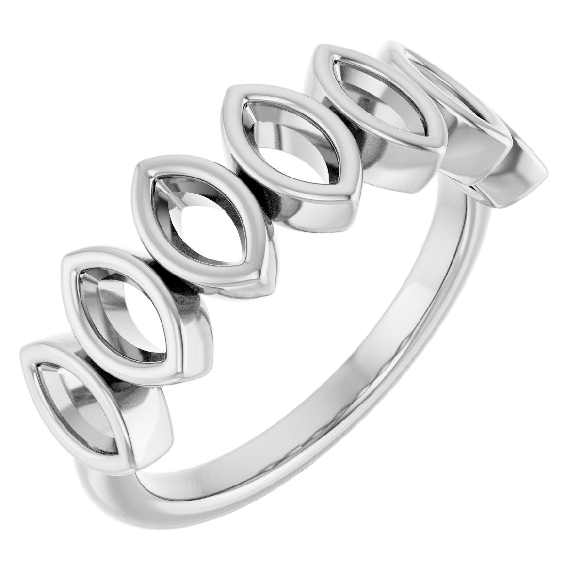 Bezel-Set Seven-Stone Anniversary Band