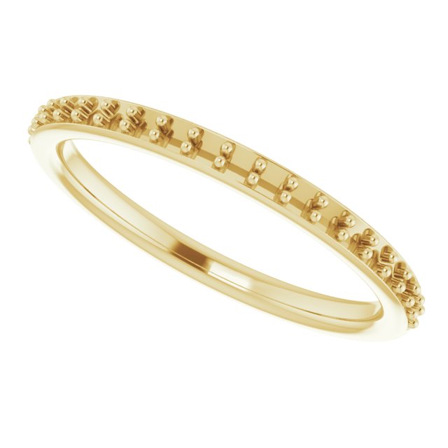 14K Yellow 1/6 CTW Diamond Band  