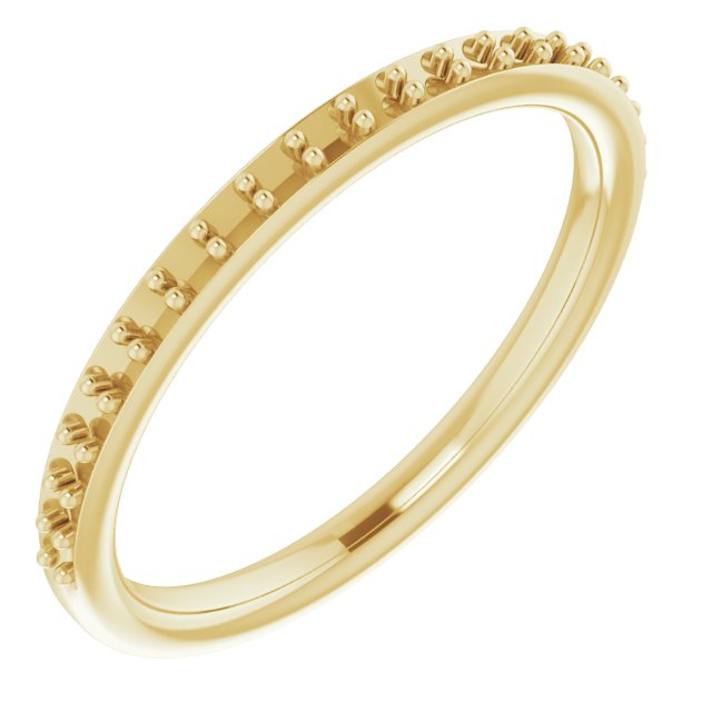 14K Yellow 1/6 CTW Natural Diamond Band