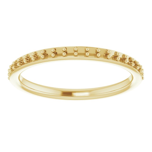 14K Yellow 1/6 CTW Diamond Band  