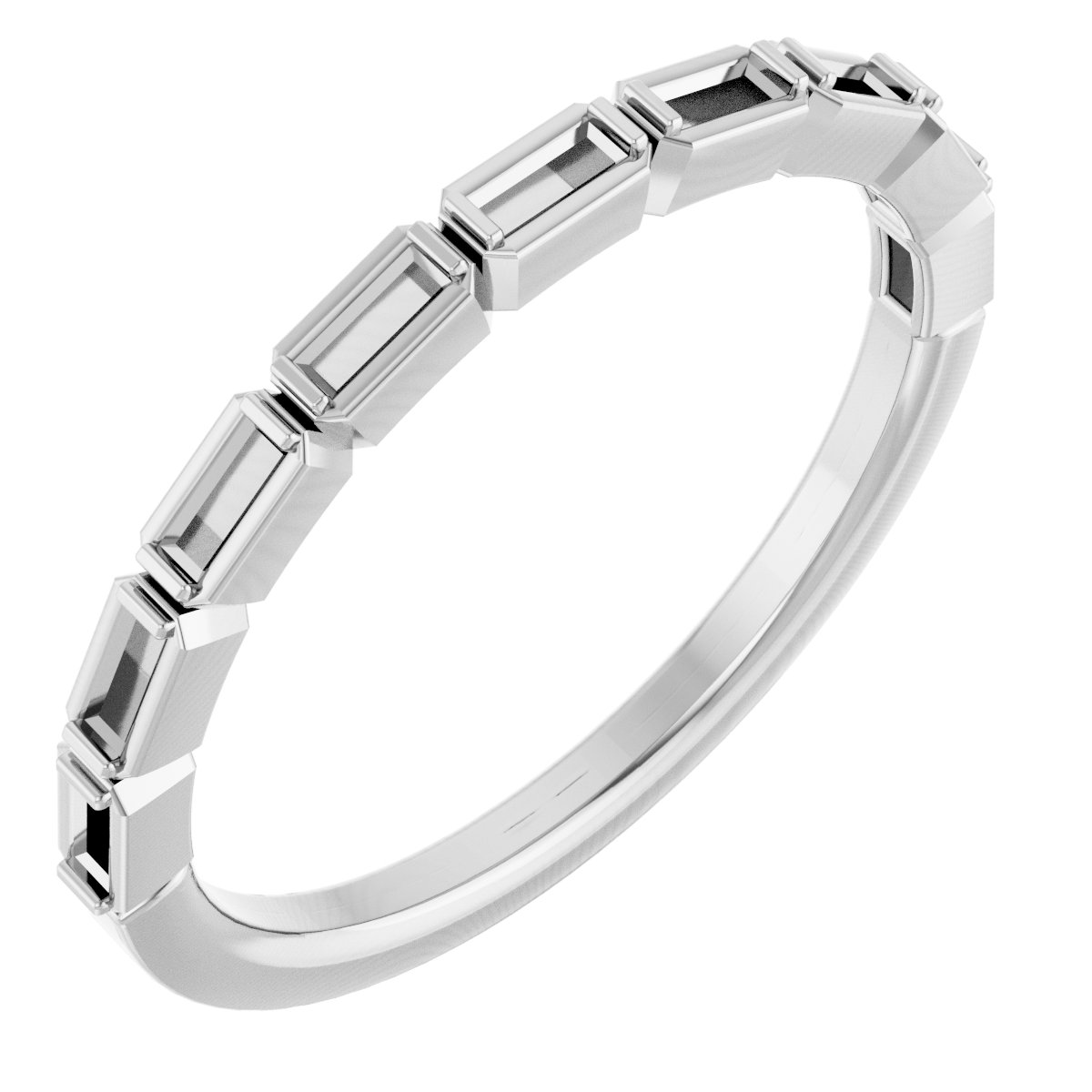 14K White 1/5 CTW Diamond Anniversary Band