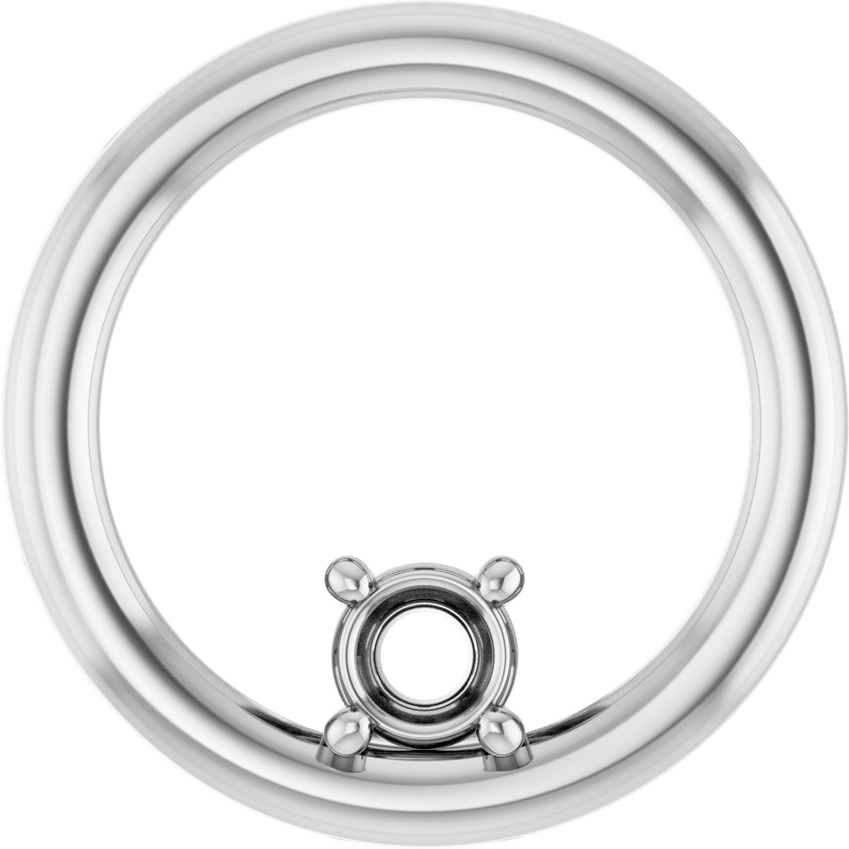 Solitaire Circle Pendant