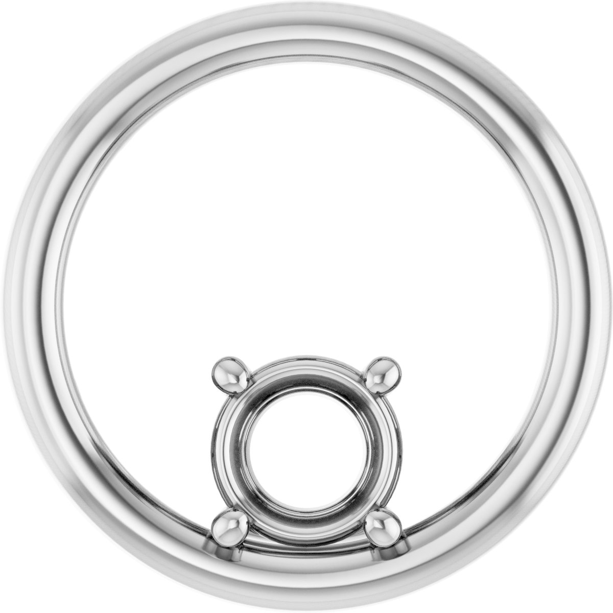 Solitaire Circle Pendant
