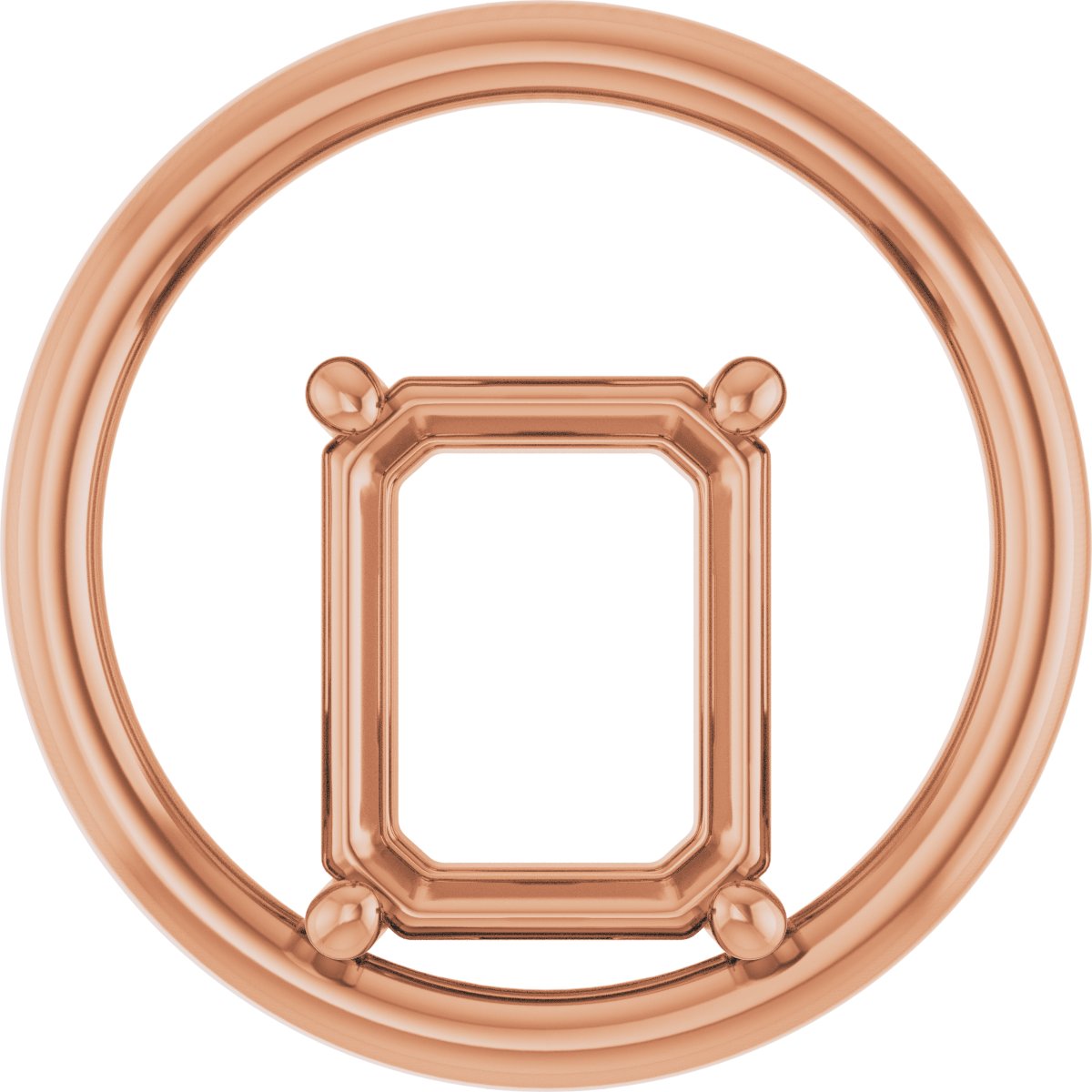 Solitaire Circle Pendant