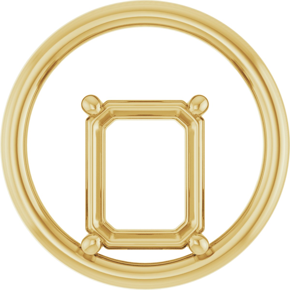 Solitaire Circle Pendant