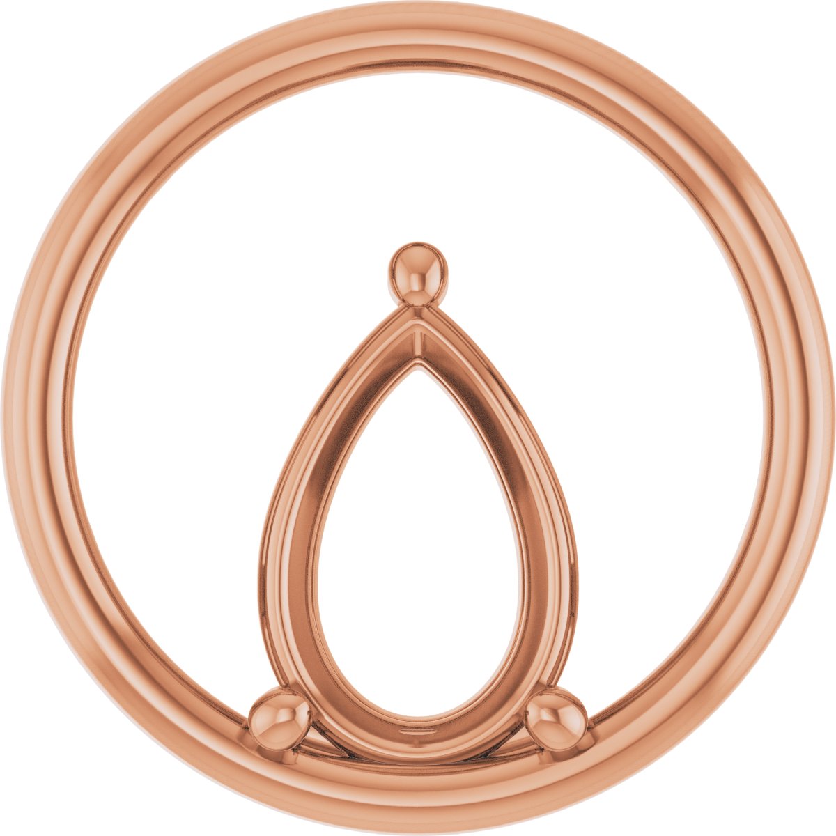 Solitaire Circle Pendant