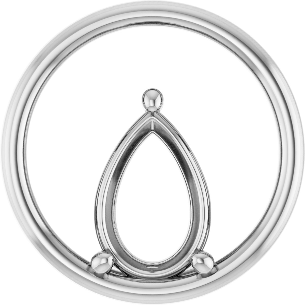 Solitaire Circle Pendant