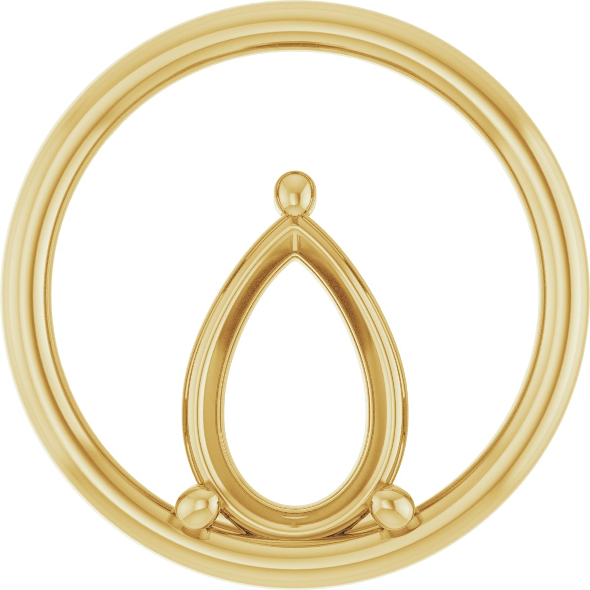 Solitaire Circle Pendant