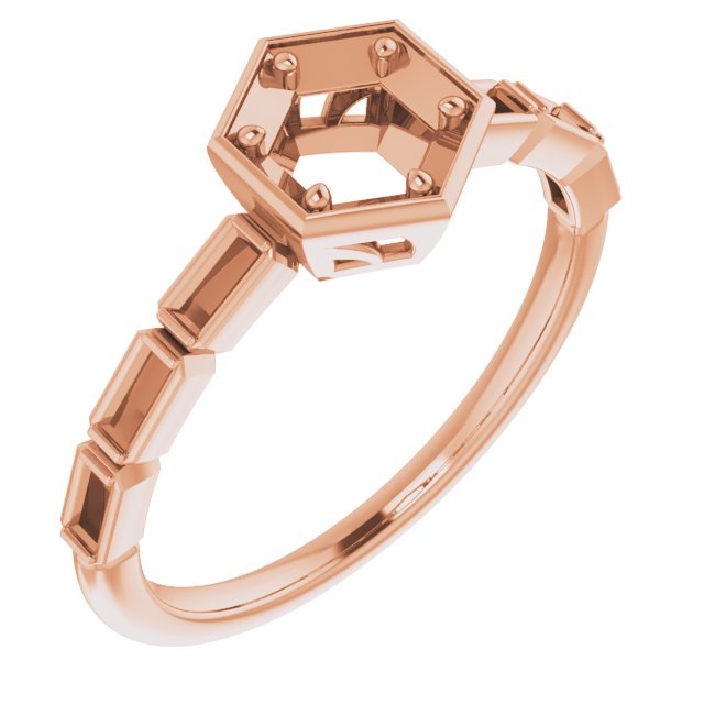 Accented Engagement Ring or Band