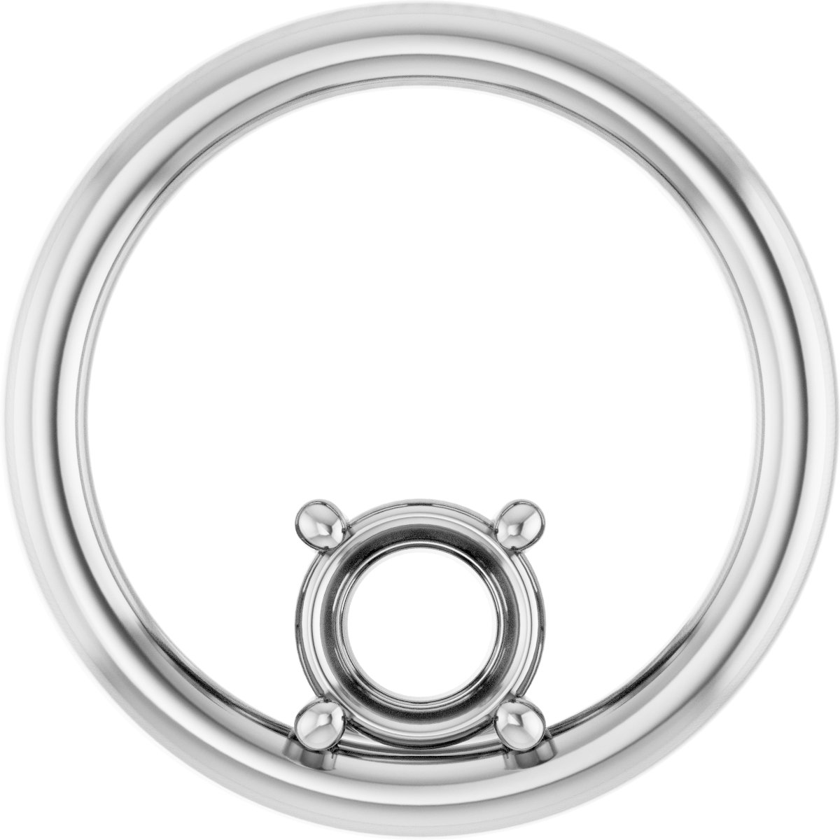 Solitaire Circle Pendant
