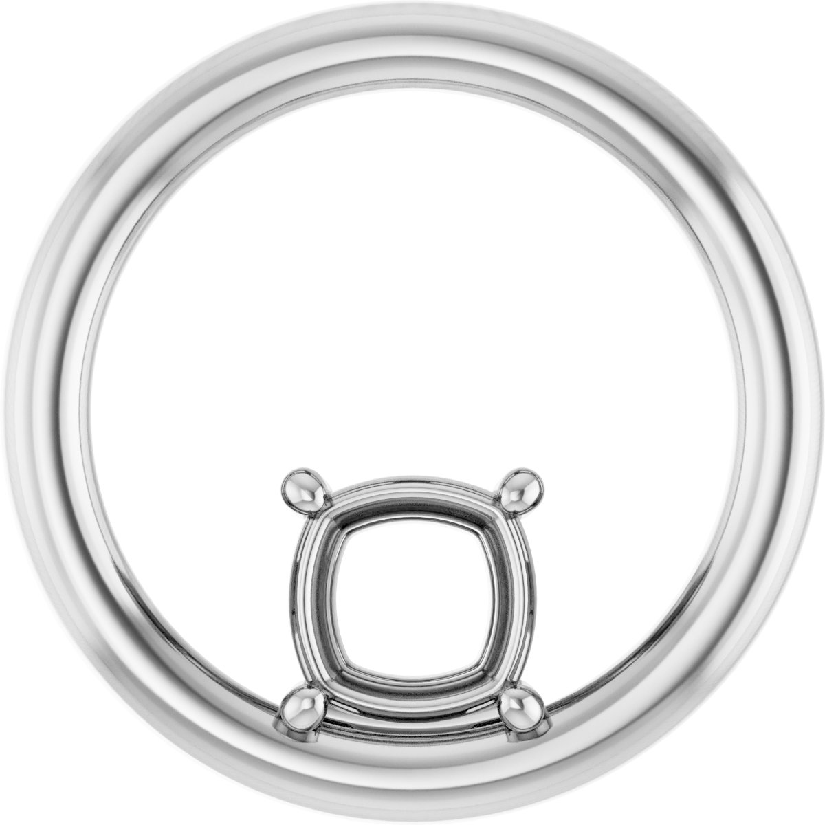 Solitaire Circle Pendant