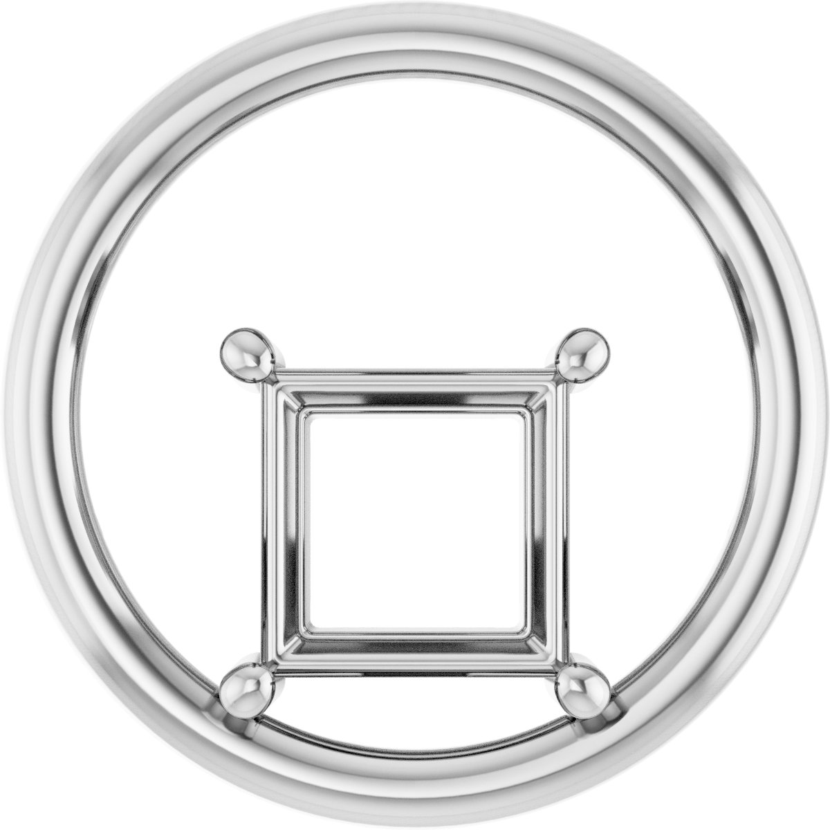 Solitaire Circle Pendant