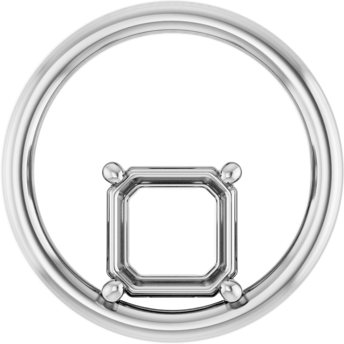 Solitaire Circle Pendant