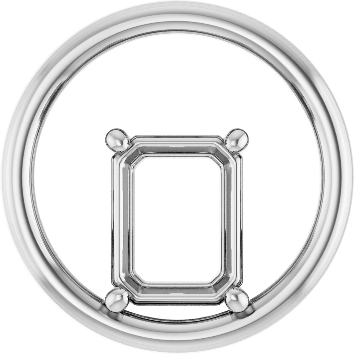 Solitaire Circle Pendant
