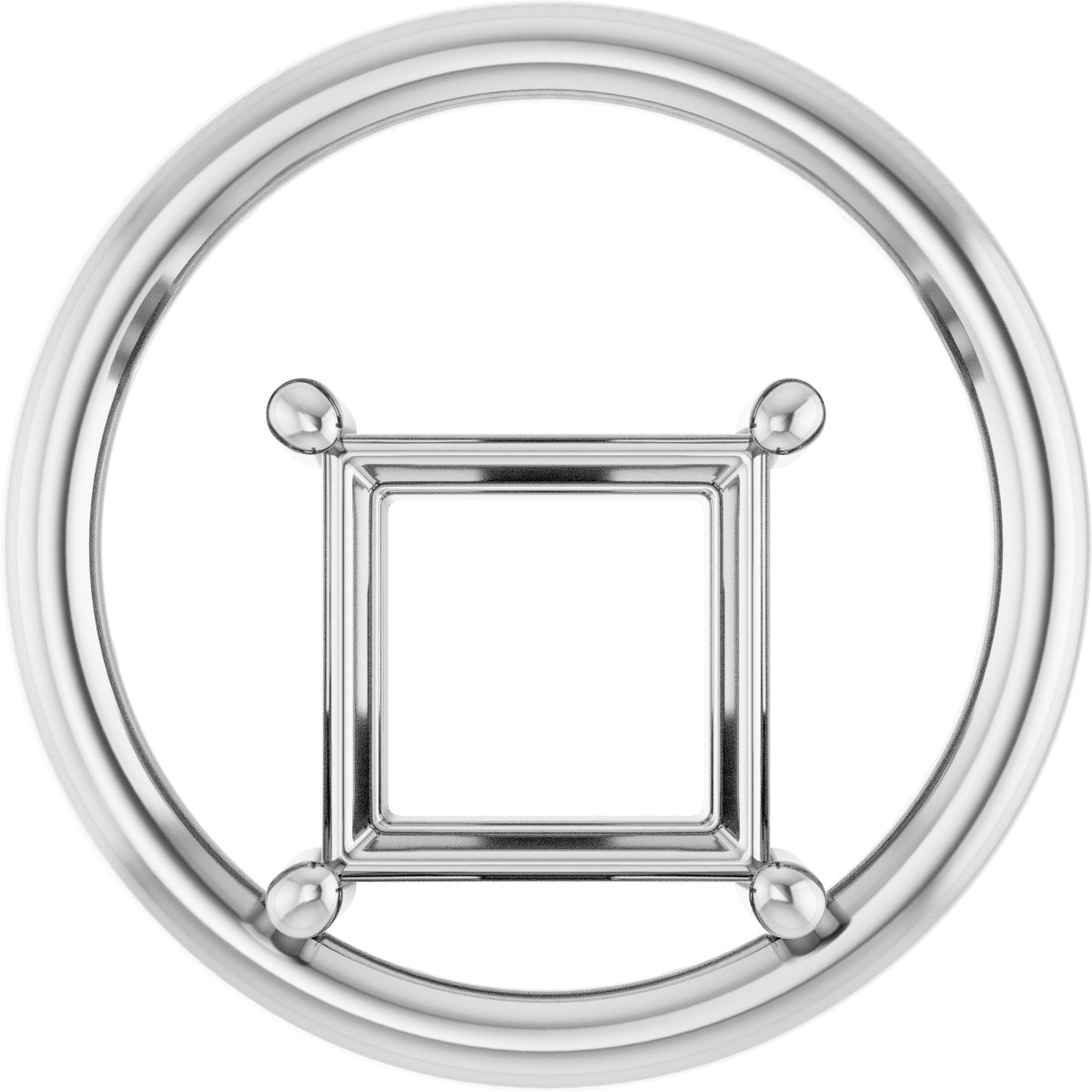 Solitaire Circle Pendant