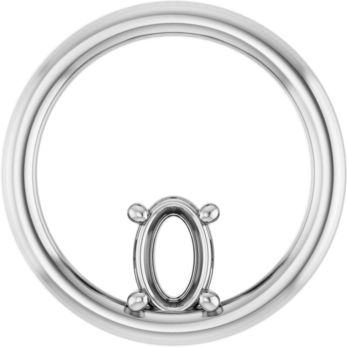 Solitaire Circle Pendant