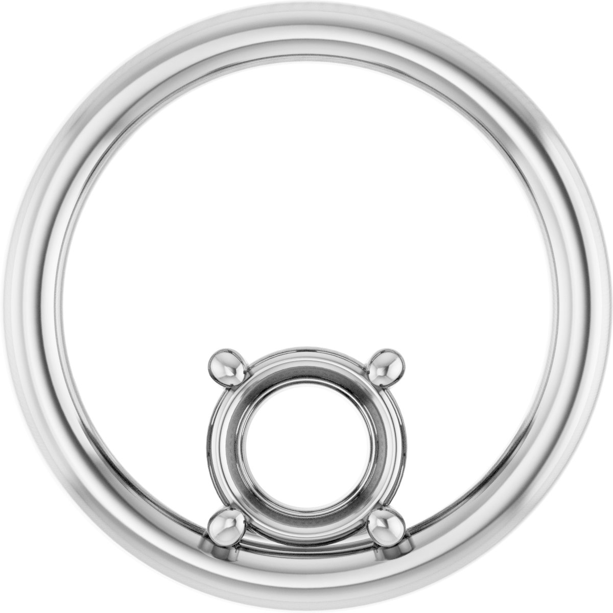 Solitaire Circle Pendant