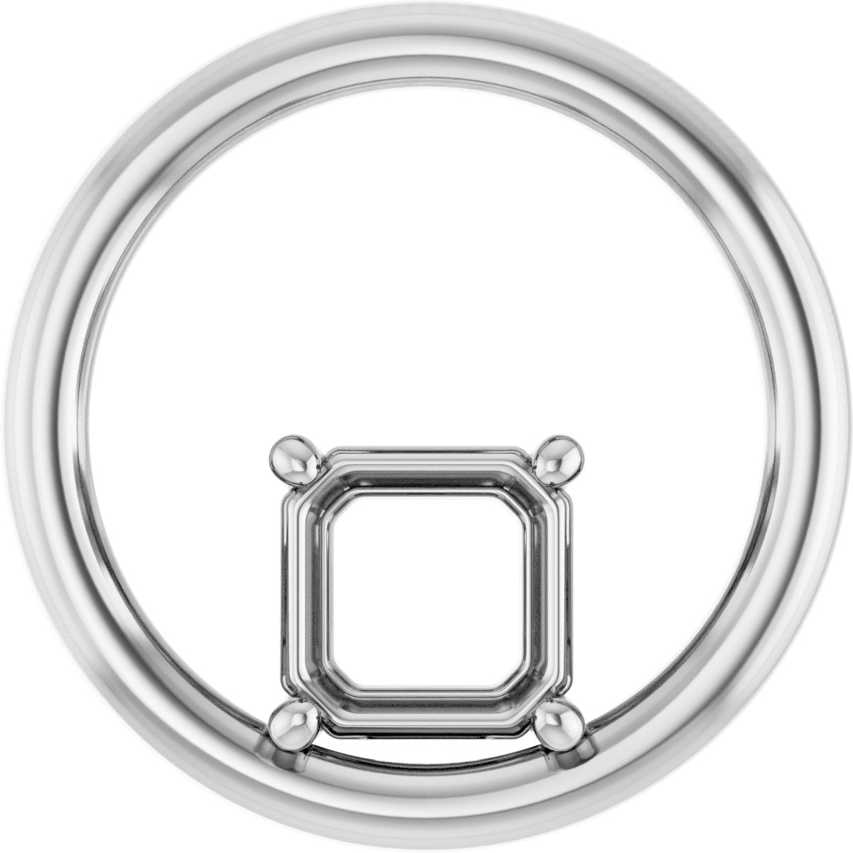 Solitaire Circle Pendant
