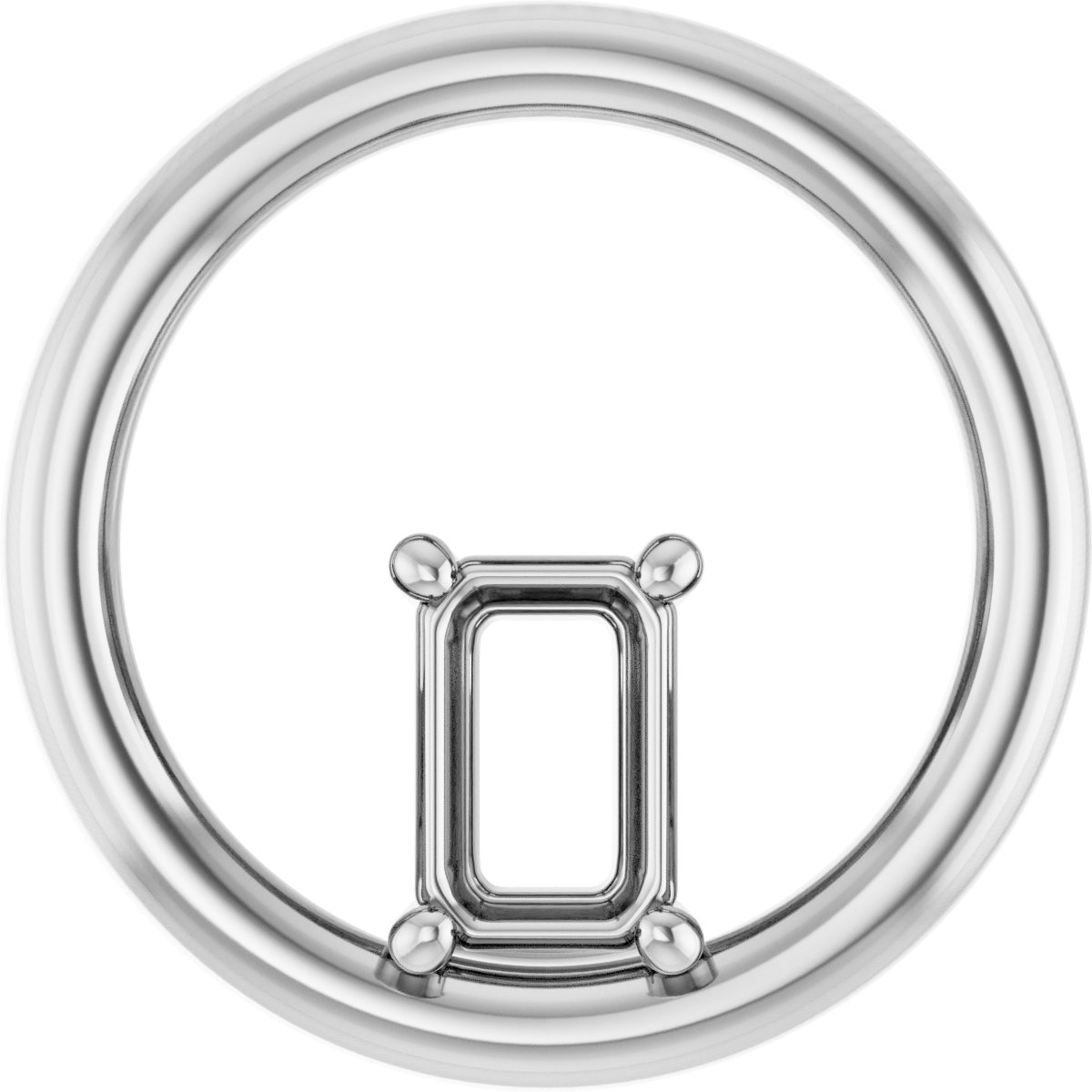 Solitaire Circle Pendant