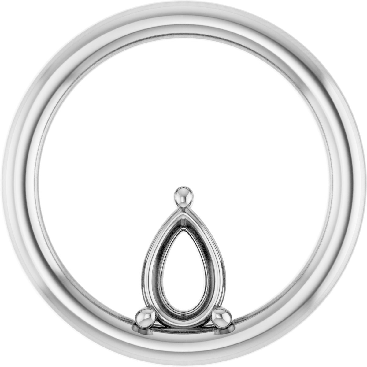Solitaire Circle Pendant