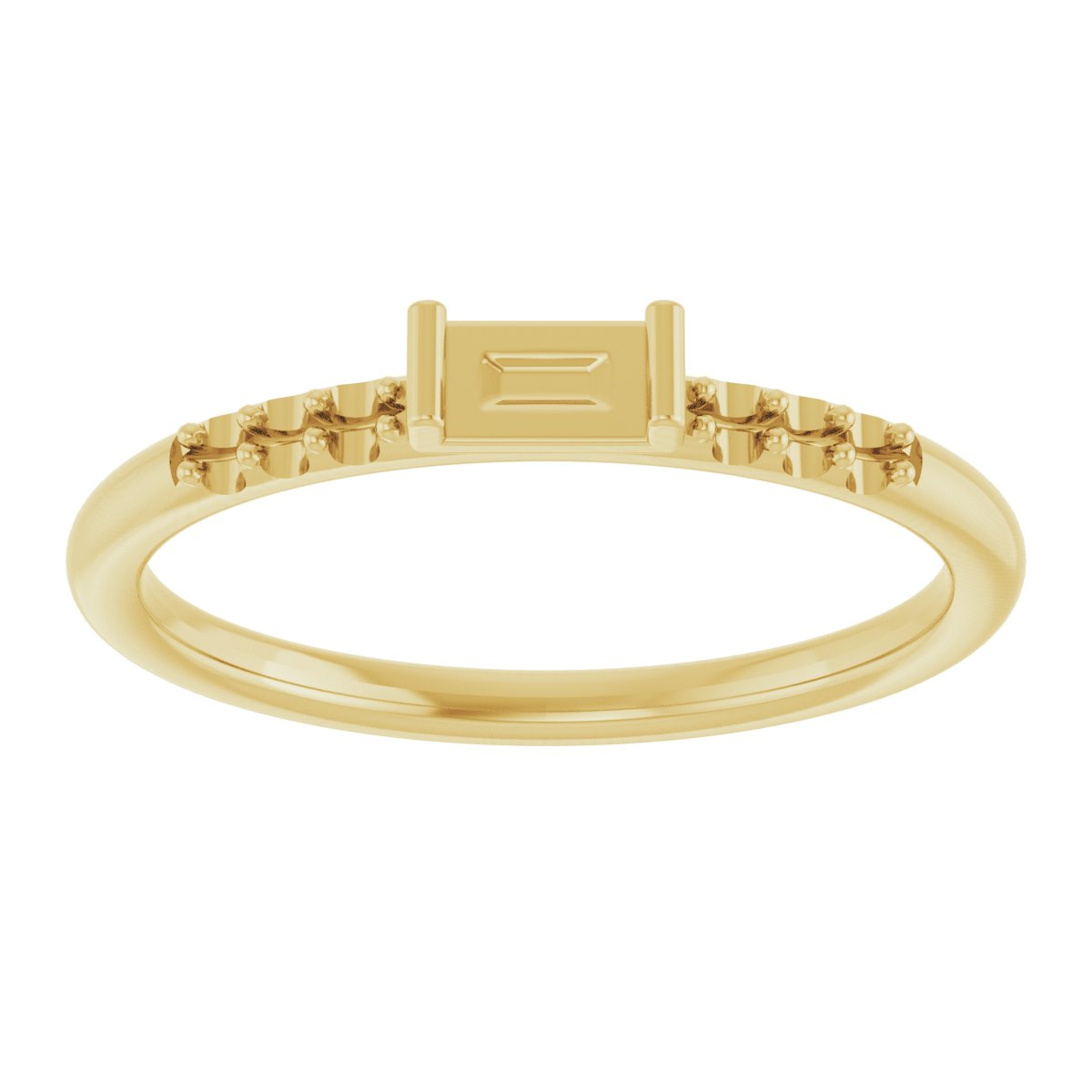 14K Yellow 1/5 CTW Natural Diamond Stackable Ring  