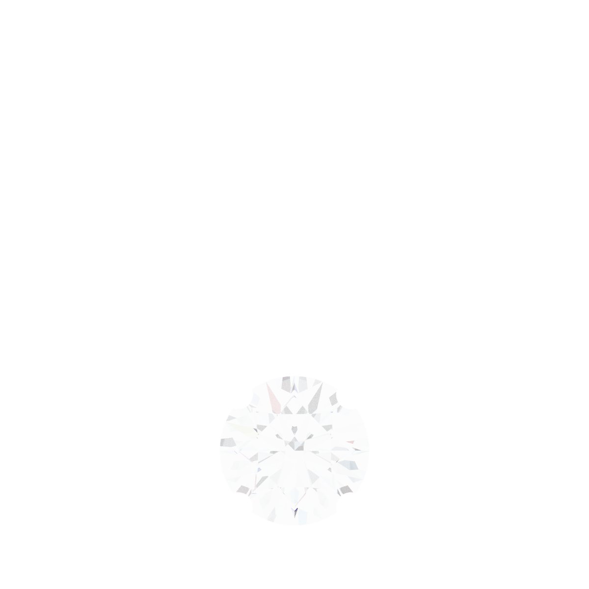 14K White 1/4 CT Diamond Pendant  