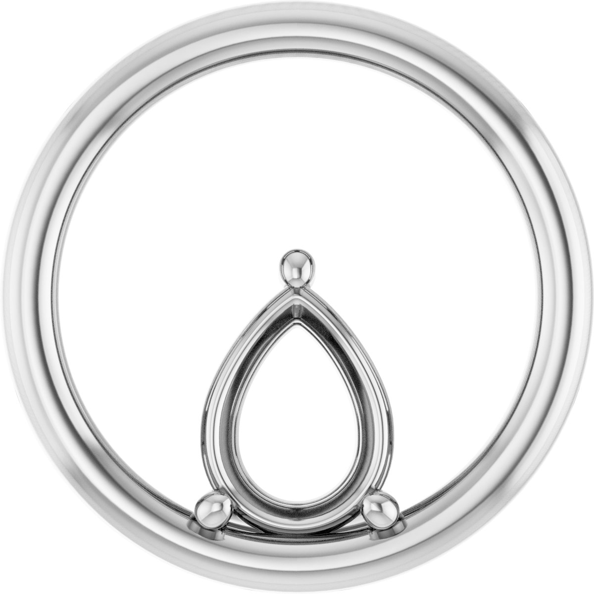 Solitaire Circle Pendant