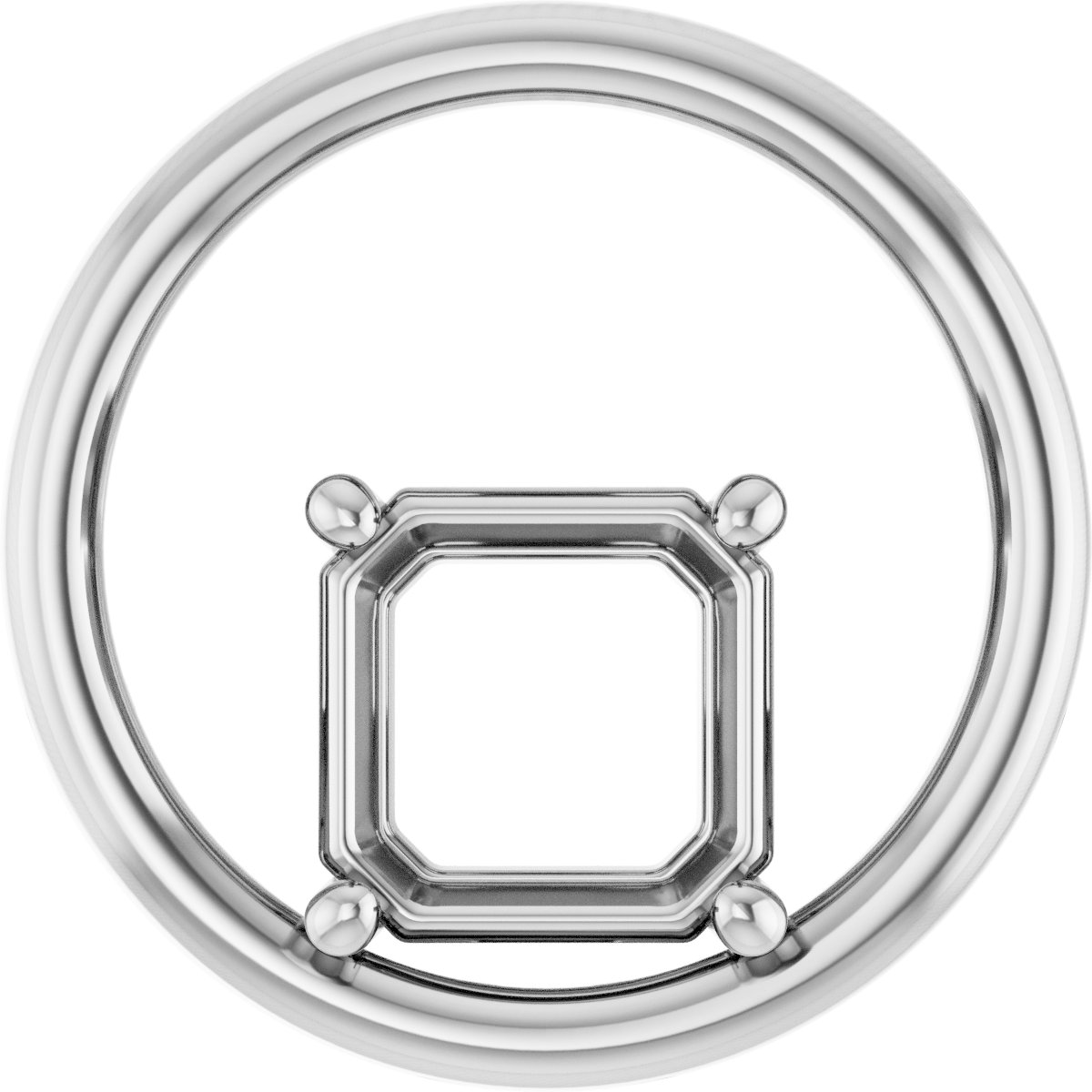 Solitaire Circle Pendant
