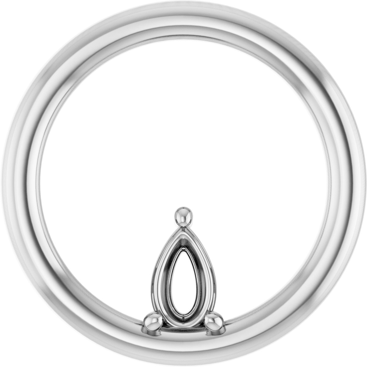 Solitaire Circle Pendant
