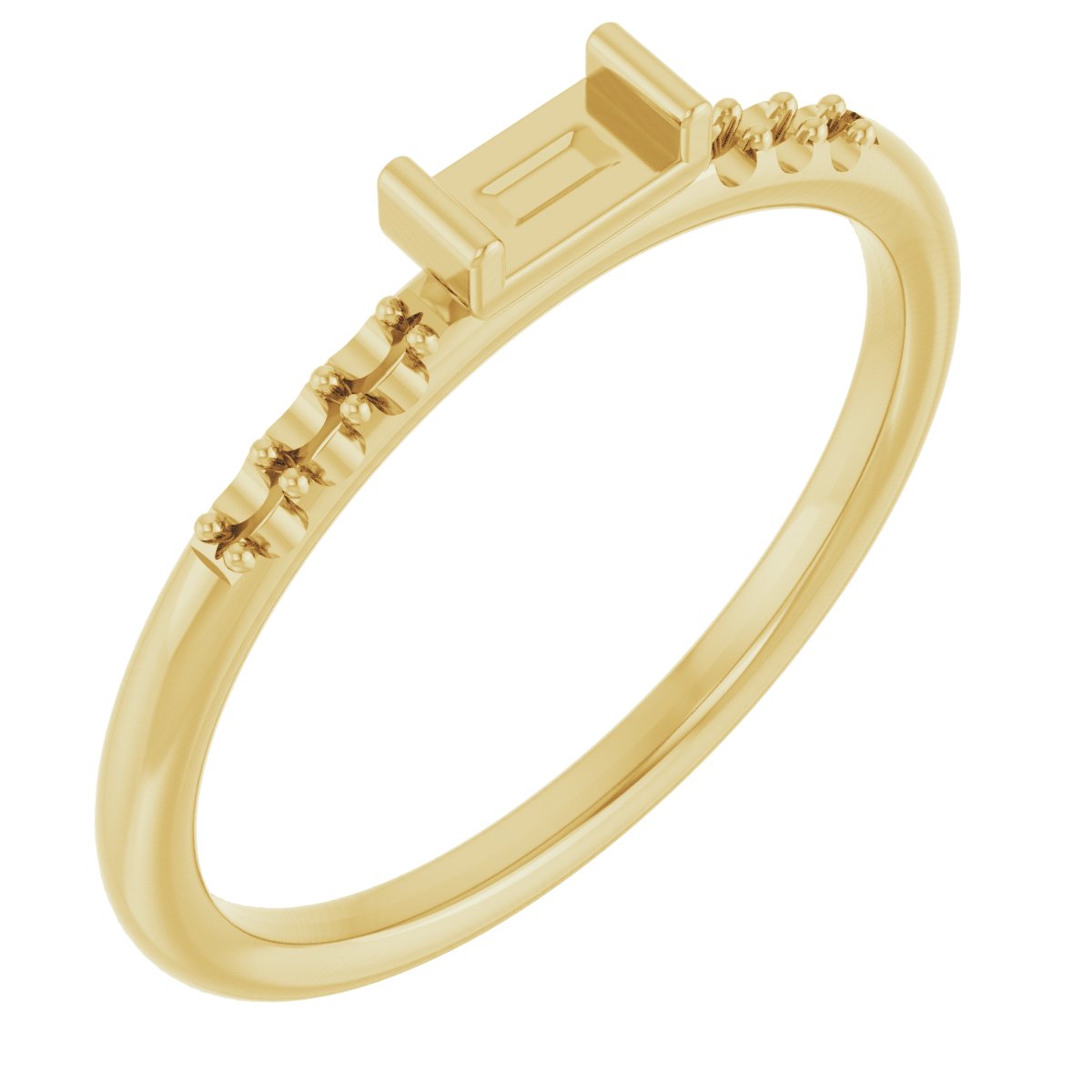 14K Yellow 1/5 CTW Natural Diamond Stackable Ring  