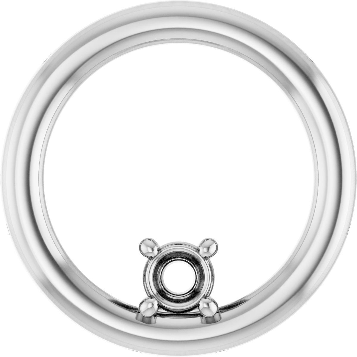 Solitaire Circle Pendant