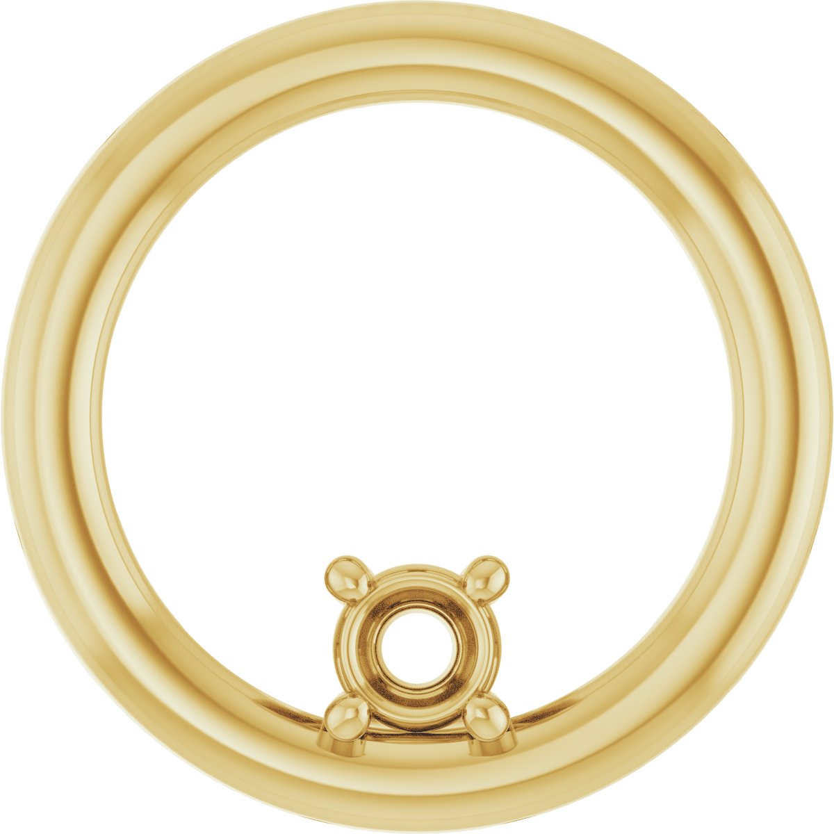 Solitaire Circle Pendant