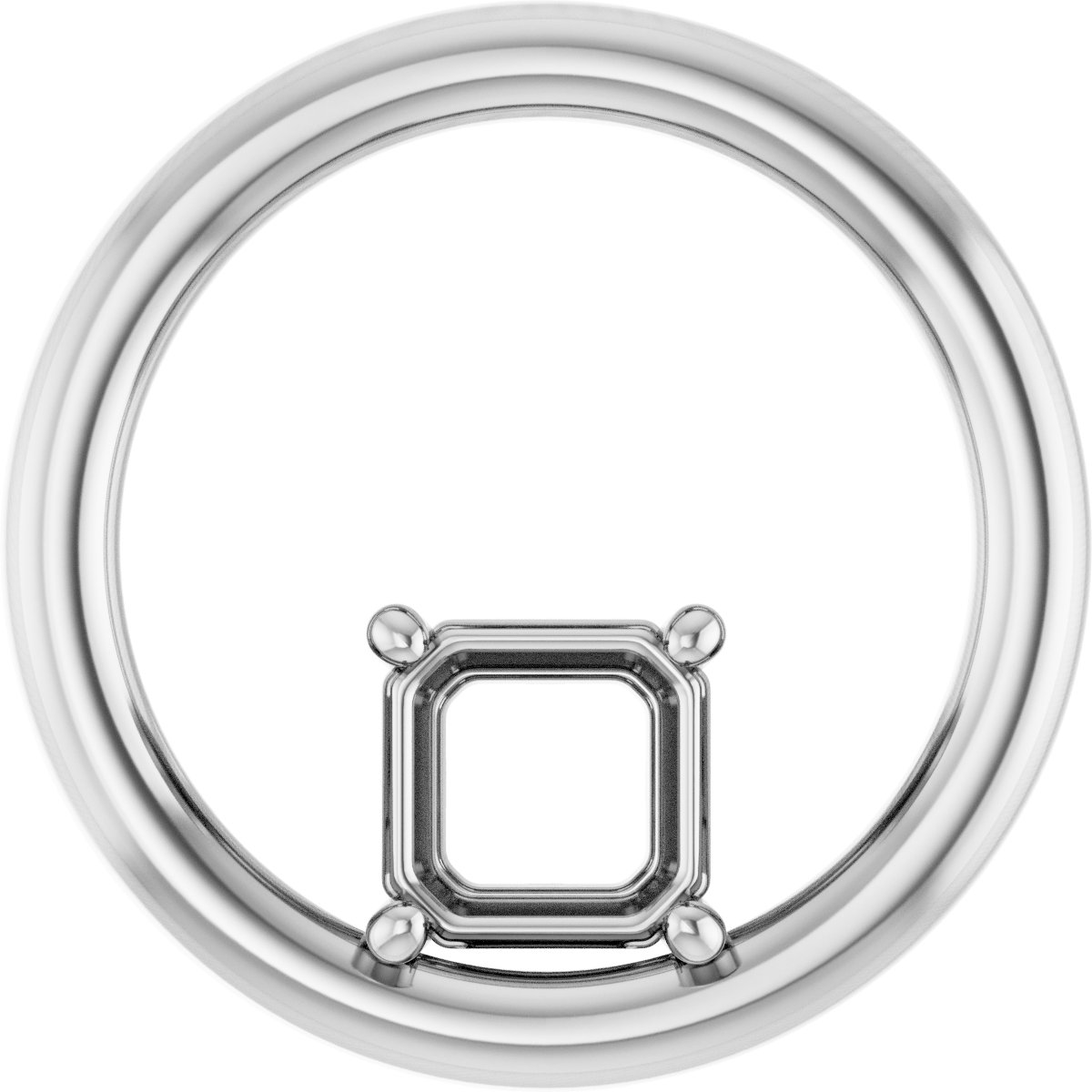Solitaire Circle Pendant