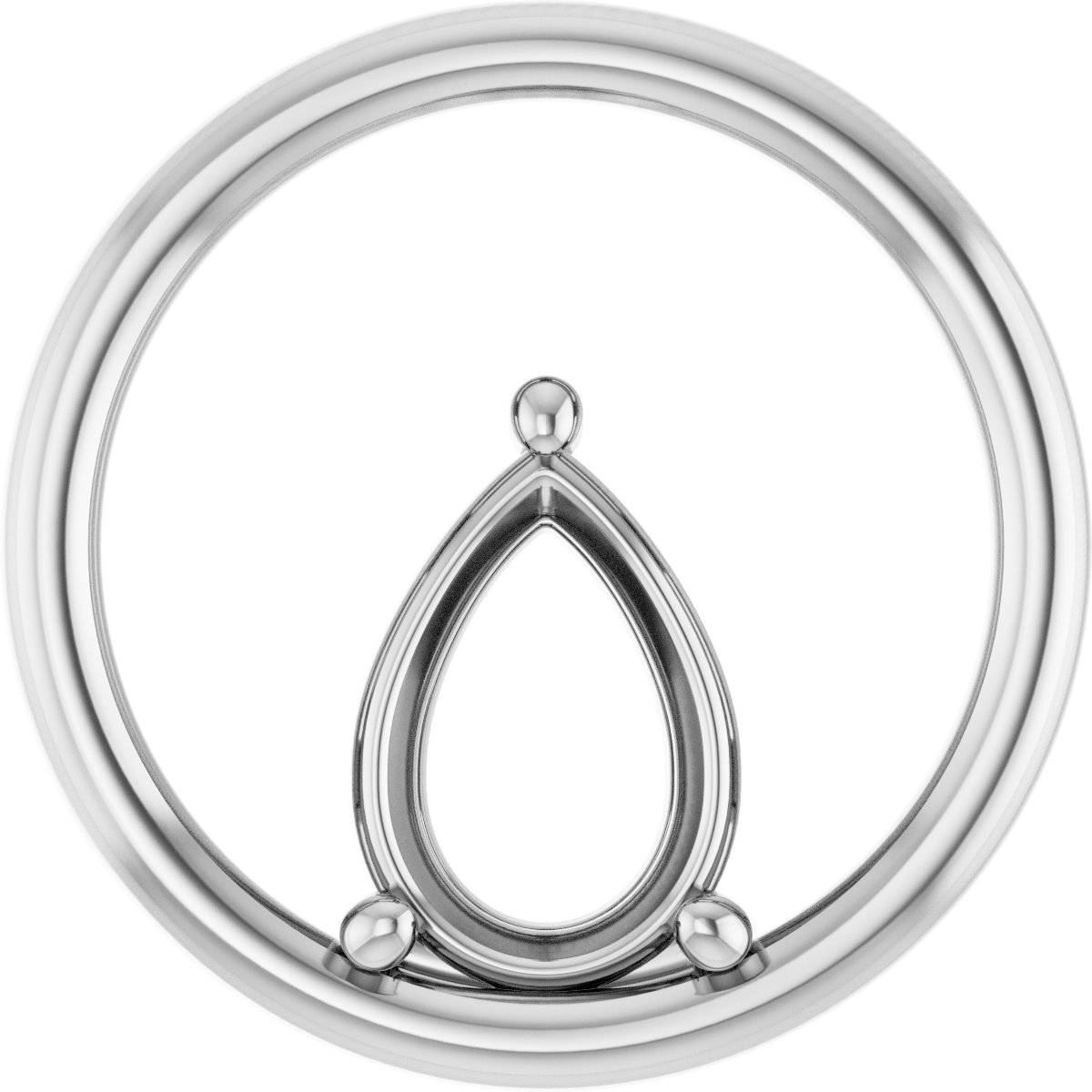 Solitaire Circle Pendant