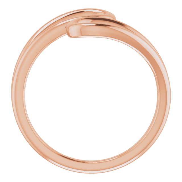 14K Rose Loop Bypass Ring