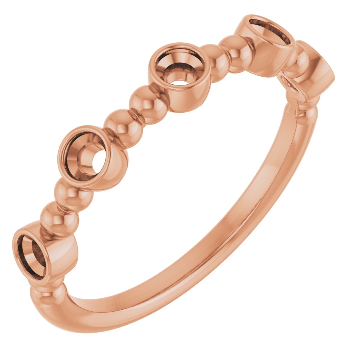 14K Rose .33 CTW Diamond Stackable Ring Ref. 13808411