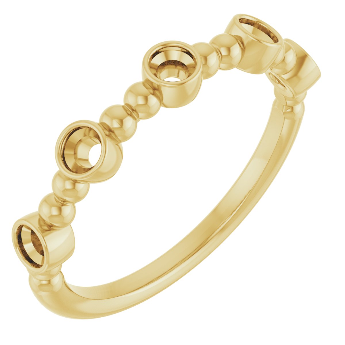 14K Yellow .33 CTW Diamond Stackable Ring