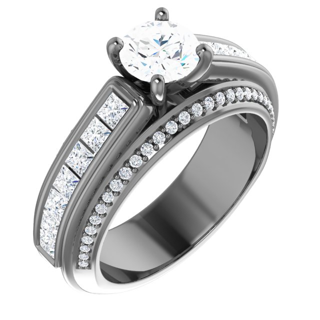 Channel Set Engagement Ring or Band