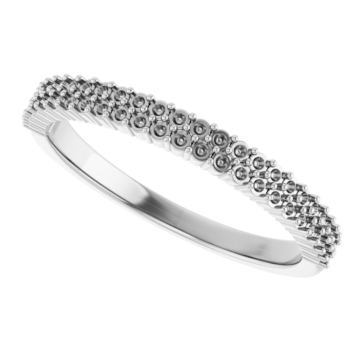 14K White 1/4 CTW Diamond Anniversary Band 