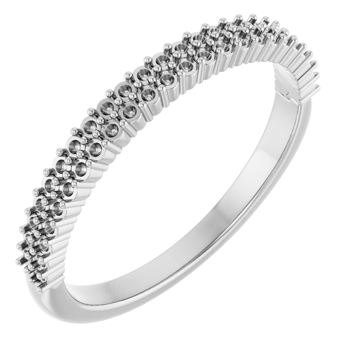 14K White 1/4 CTW Natural Diamond Anniversary Band