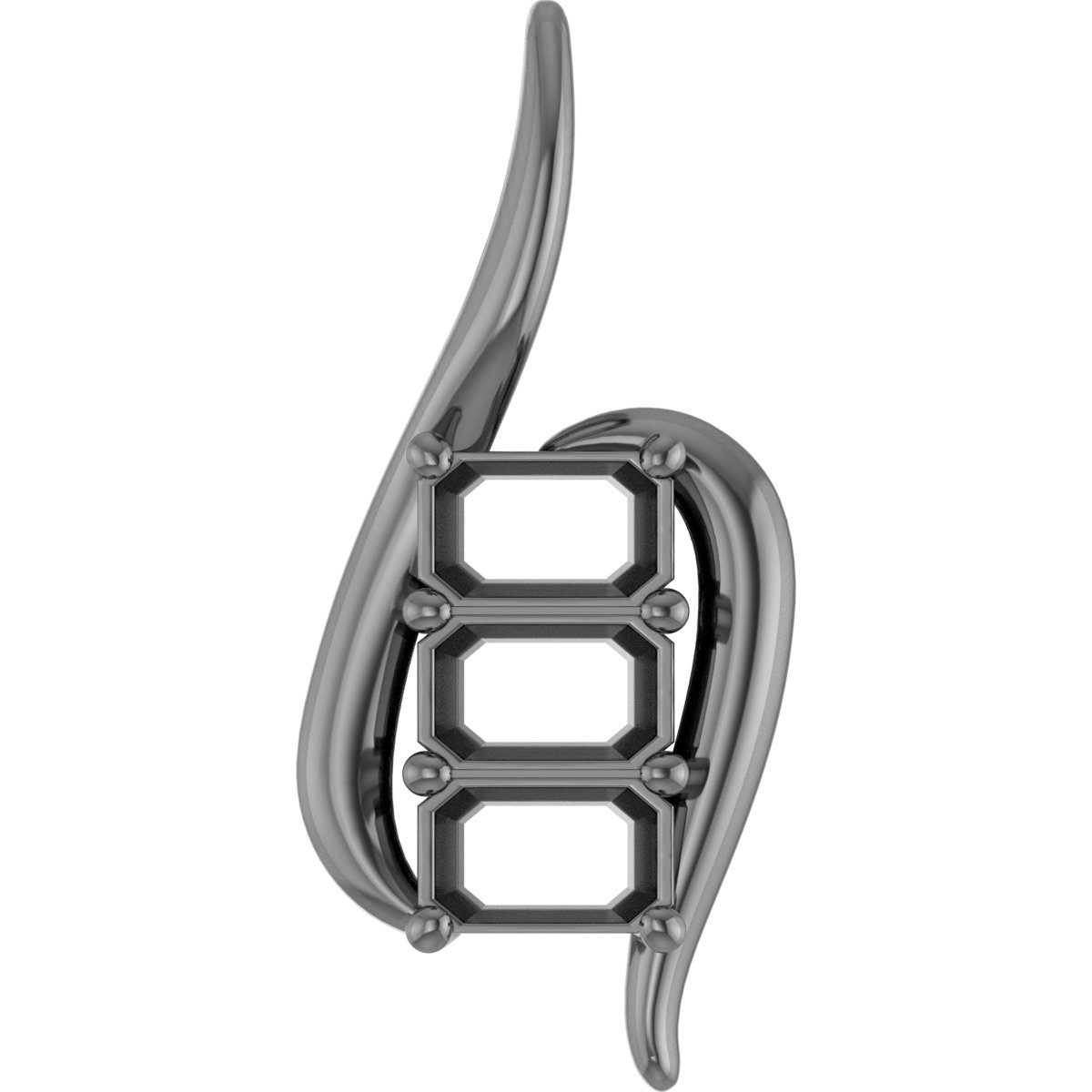 8x6 mm Oval Pendant Mounting