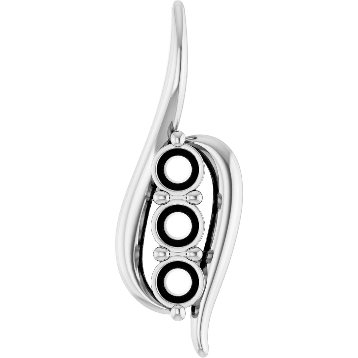 Three-Stone Freeform Pendant