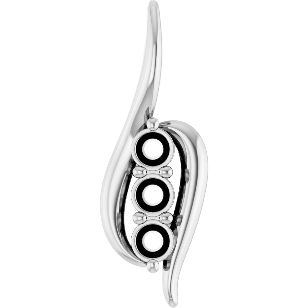 Three-Stone Freeform Pendant