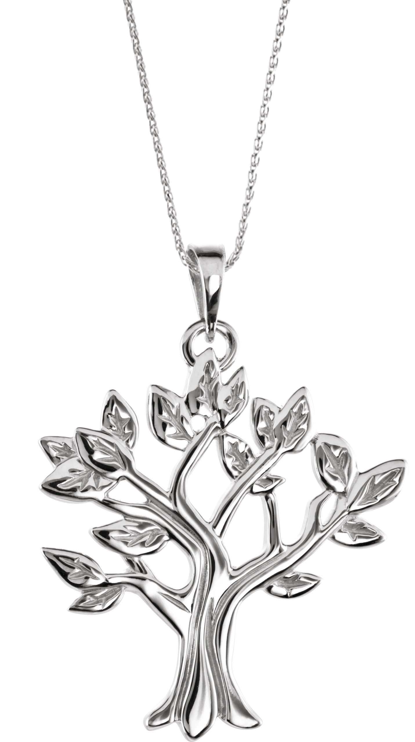 14K White My Tree Family 16 18 inch Necklace Ref. 16681634
